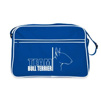 TEAM Bull Terrier Chien Chien Wilsigns - Sac Retro - bleu/blanc - Devant
