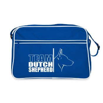 TEAM Berger Hollandais Chien Chien Wilsigns - Sac Retro - bleu/blanc - Devant