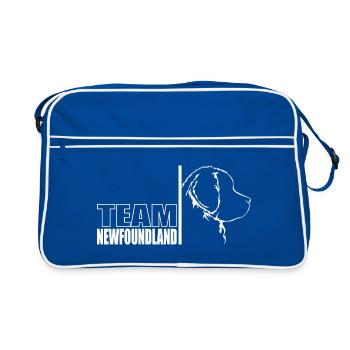 ÉQUIPE Terre-Neuve Chiens Chiens Newfie Wilsigns - Sac Retro - bleu/blanc - Devant