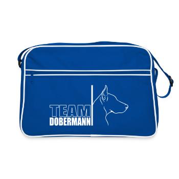 TEAM Doberman Chien Chien Sport Wilsigns - Sac Retro - bleu/blanc - Devant
