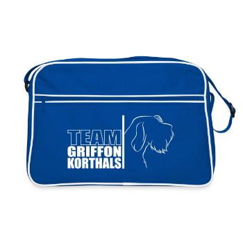 TEAM Griffon Korthals Chien Chien Wilsigns - Sac Retro - bleu/blanc - Devant