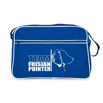 TEAM Frisian Pointer Dog Dog Wilsigns - Retro Bag - blue/white - Front
