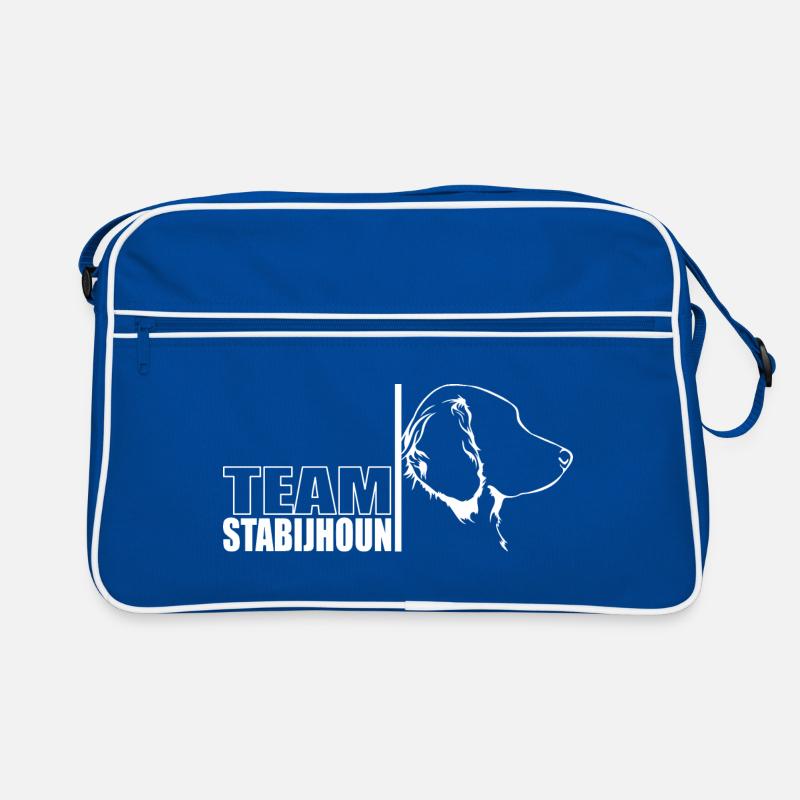 TEAM Stabijhoun Hunde Hund Stabij Wilsigns Retro Tasche