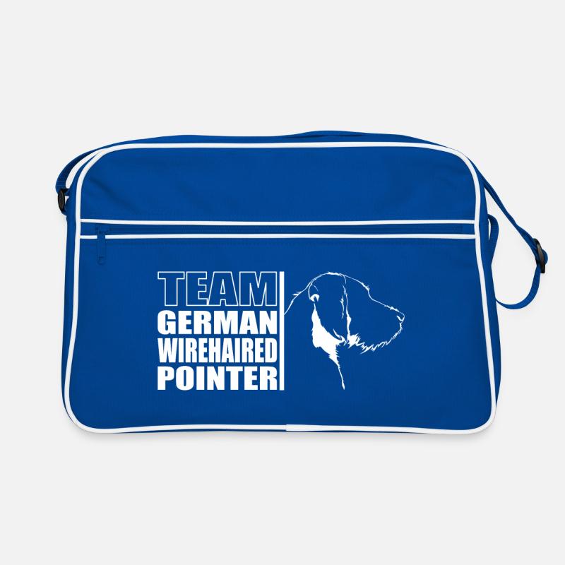 TEAM German Wirehaired Pointer Hunde Hund Wilsigns Retro Tasche