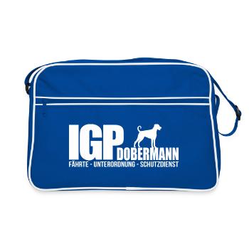IGP DOBERMANN Wilsigns Chien chien sport canin - Sac Retro - bleu/blanc - Devant