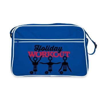 Holiday workout corkscrew - Retro Bag - blue/white - Front