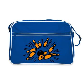 Cône - Sac Retro - bleu/blanc - Devant