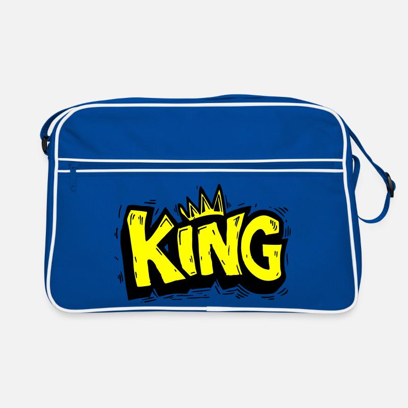 König Graffiti Schriftzug Retro Tasche