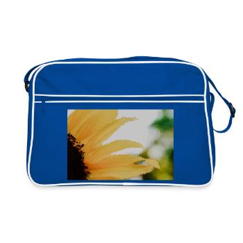 Aquarelles de tournesol - Sac Retro - bleu/blanc - Devant
