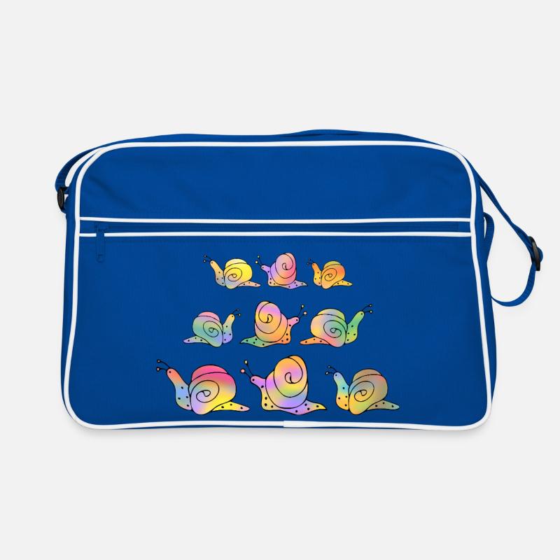 Schnecken Retro Tasche