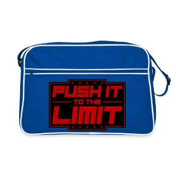 Push It To The Limit - Retro Bag - blue/white - Front