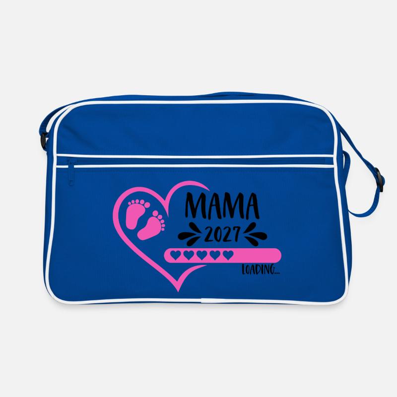Mama 2027 loading Herz Version Mädchen pink Retro Tasche