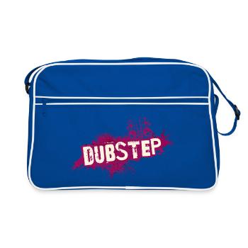 Dubstep graffiti grunge - Retro Bag - blue/white - Front