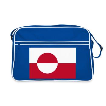Drapeau du Groenland - Sac Retro - bleu/blanc - Devant