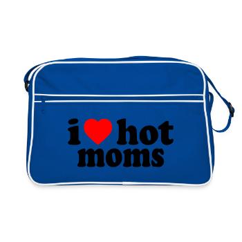 I love hot moms - Sac Retro - bleu/blanc - Devant