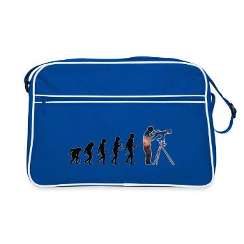 Astronomy Evolution Astrophotography Gift - Retro Bag - blue/white - Front