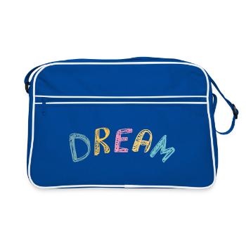 Dream - Retro Bag - blue/white - Front