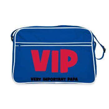 Very Important Papa :) - Retro Tasche - Blau/Weiß - Vorne