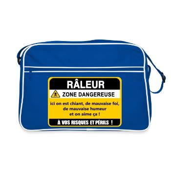 Complaining Danger Zone - Retro Bag - blue/white - Front