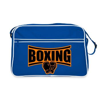 Boîtes de boxe - Sac Retro - bleu/blanc - Devant