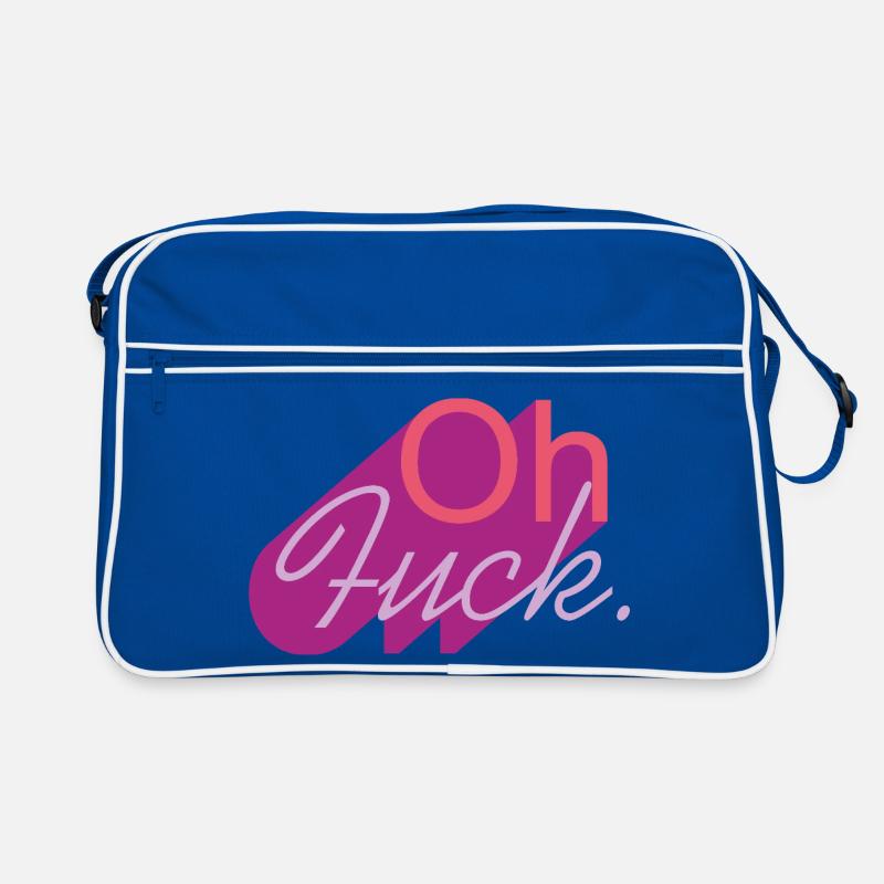 Oh merde le script en teinte violette Sac Retro