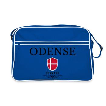 Souvenir d’Odense, design élégant d’Odense - Sac Retro - bleu/blanc - Devant