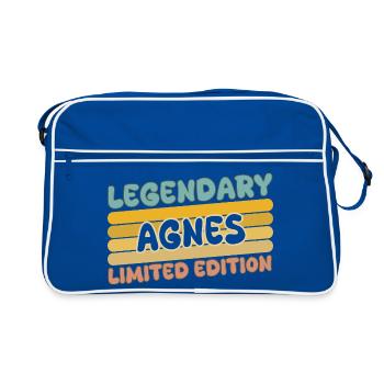 Agnes as Legendary - Retro Bag - blue/white - Front