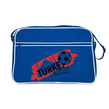 Turkey Football Shirt Supporter Turkey Soccer - Retro Bag - blue/white - Front