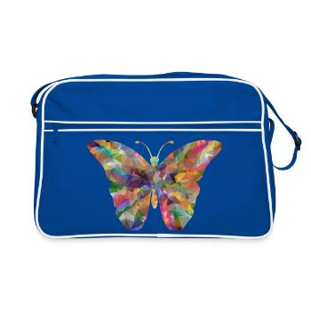 Papillon polygonal coloré - Sac Retro - bleu/blanc - Devant