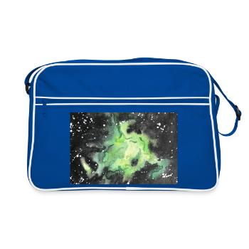 galaxie nébuleuse galaxie nébuleuse nerd astronomie espace - Sac Retro - bleu/blanc - Devant