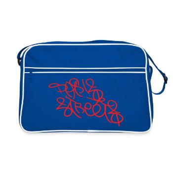 Souvenir d’art urbain Paris Streets - Sac Retro - bleu/blanc - Devant
