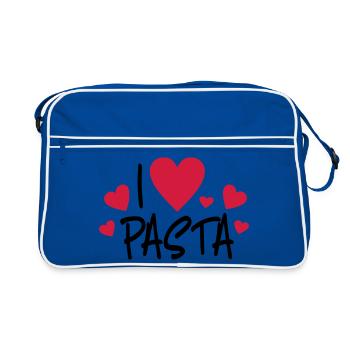 Pasta - Retro Tasche - Blau/Weiß - Vorne