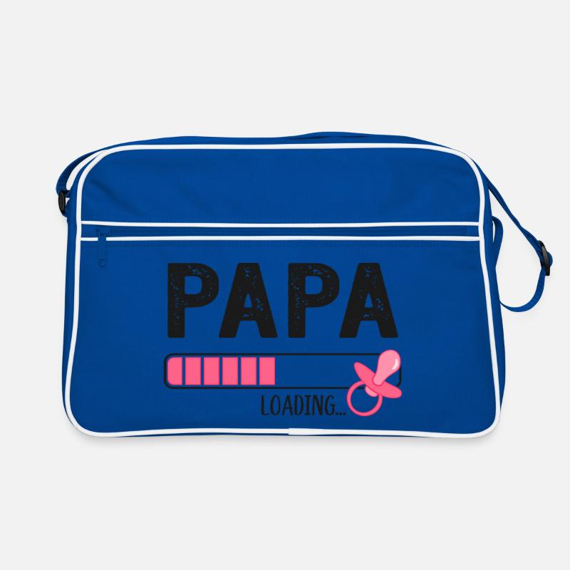 dad loading father-to-be pregnancy Retro Bag