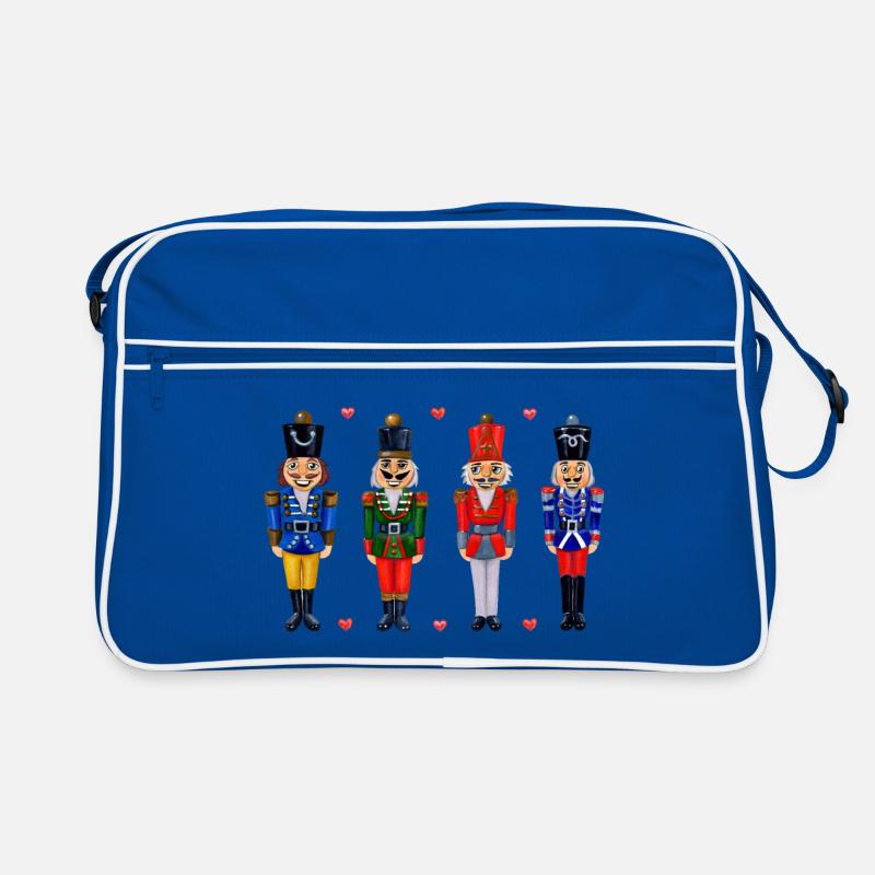 FOUR FUNNY NUTCRACKERS Retro Bag
