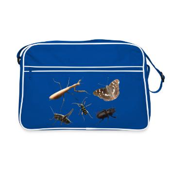 Insectes - Sac Retro - bleu/blanc - Devant