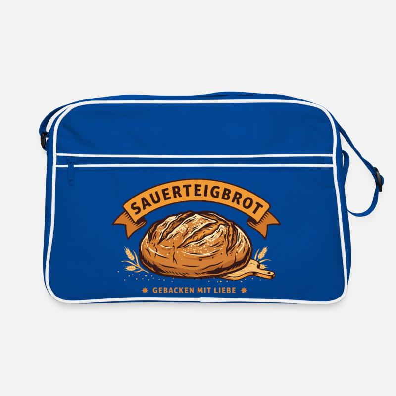 Sauerteigbrot Bäcker Backen Getreide Handwerk  Retro Tasche