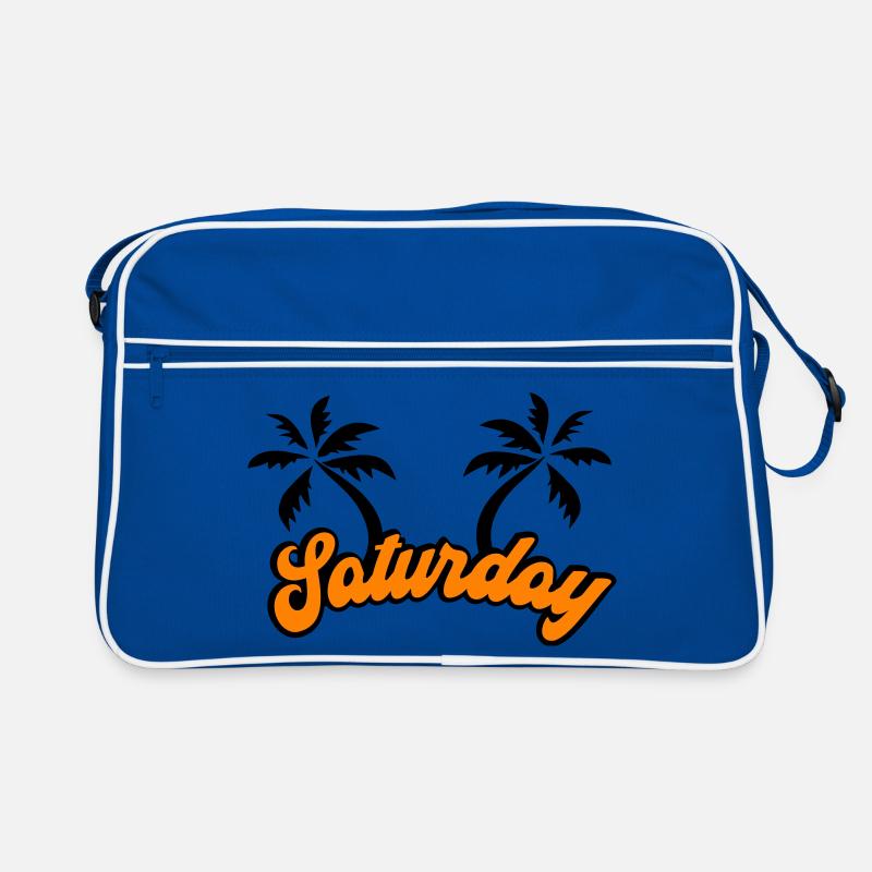 Samedi Le design du week-end - Sac Retro - bleu/blanc