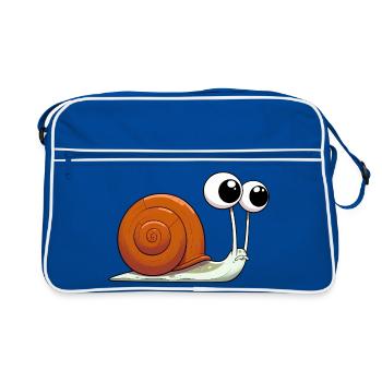 Escargot - Sac Retro - bleu/blanc - Devant