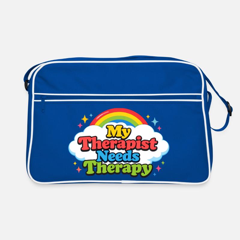 My therapist needs therapy Retro Bag