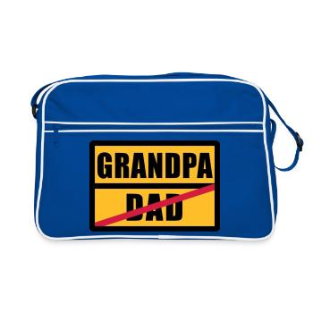 Dad - Grandpa - Sac Retro - bleu/blanc - Devant