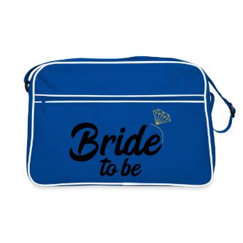 Bride To Be Bride I Bachelorette Party JGA - Retro Bag - blue/white - Front