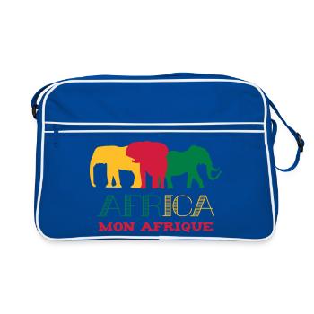 Africa Mon Afrique / Art / Design - Retro Bag - blue/white - Front