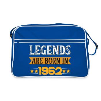 Zeitloser Retro-Style mit 1962 Logo - Retro Tasche - Blau/Weiß - Vorne
