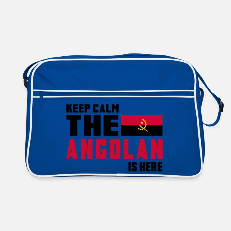 Conception du drapeau Angola Keep Calm Sac Retro
