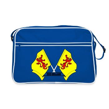 Deux drapeaux texte HOLLANDE-MÉRIDIONALE - Sac Retro - bleu/blanc - Devant
