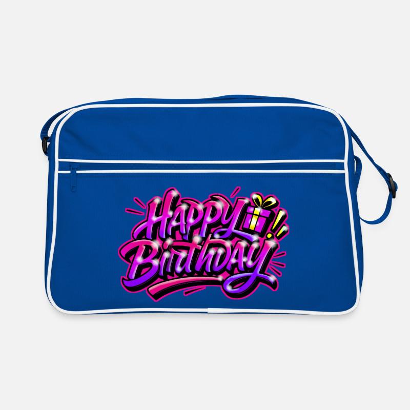 Happy Birthday Graffiti Gift Retro Bag