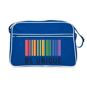 Mois de la Fierté LGBT - Soyez unique - Sac Retro - bleu/blanc - Devant