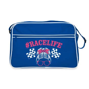 Course de dragsters - Sac Retro - bleu/blanc - Devant