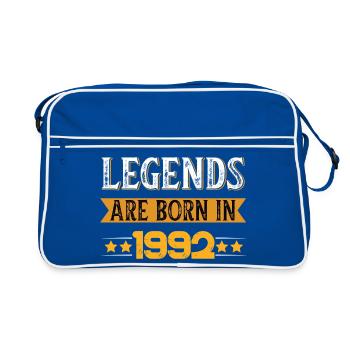 Birthday born in 1992 - Retro Bag - blue/white - Front