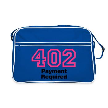 Error 402 | Fehler | Errormessage - Sac Retro - bleu/blanc - Devant